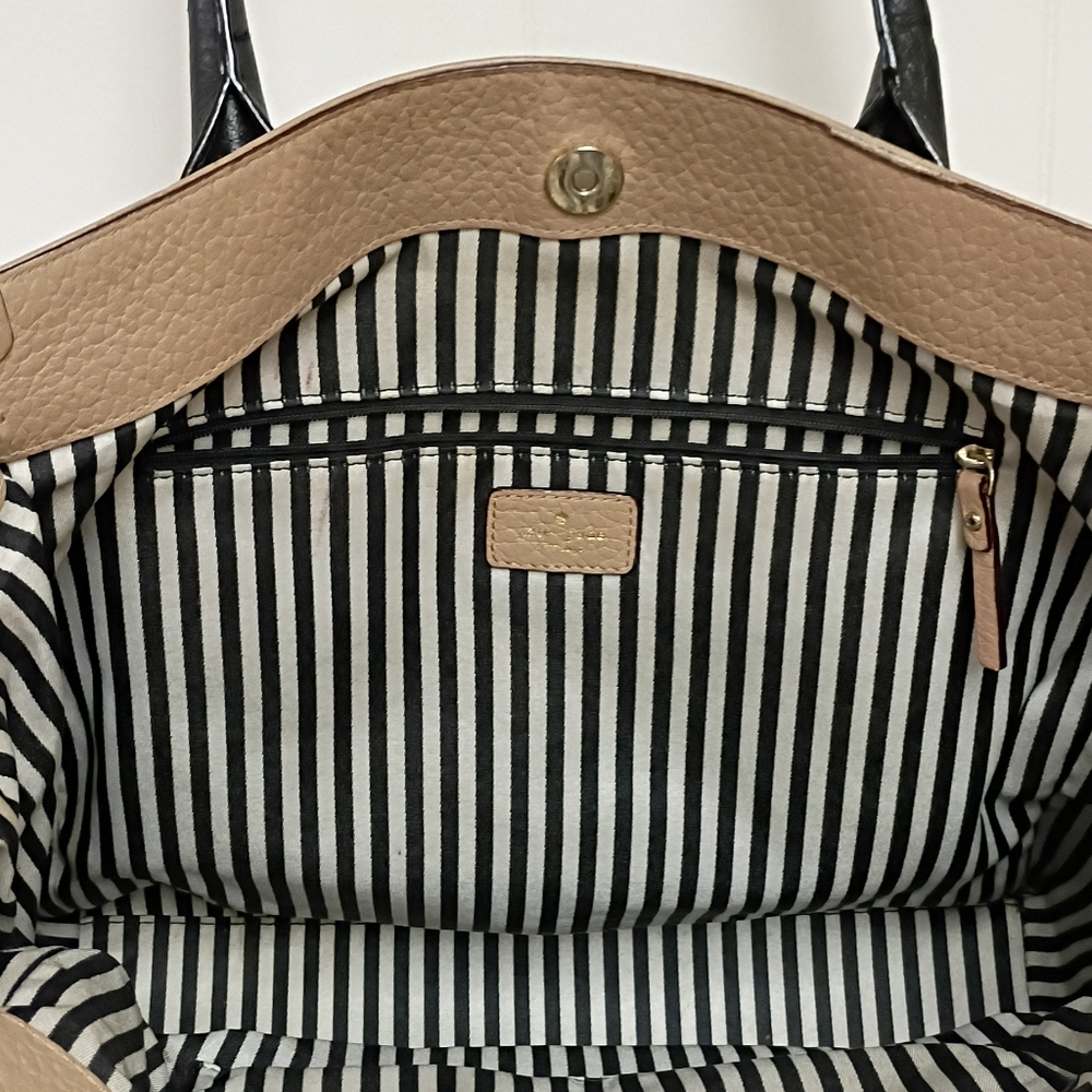 Kate Spade Tote Black and Tan Women's Tote Bag - Picture 9 of 12